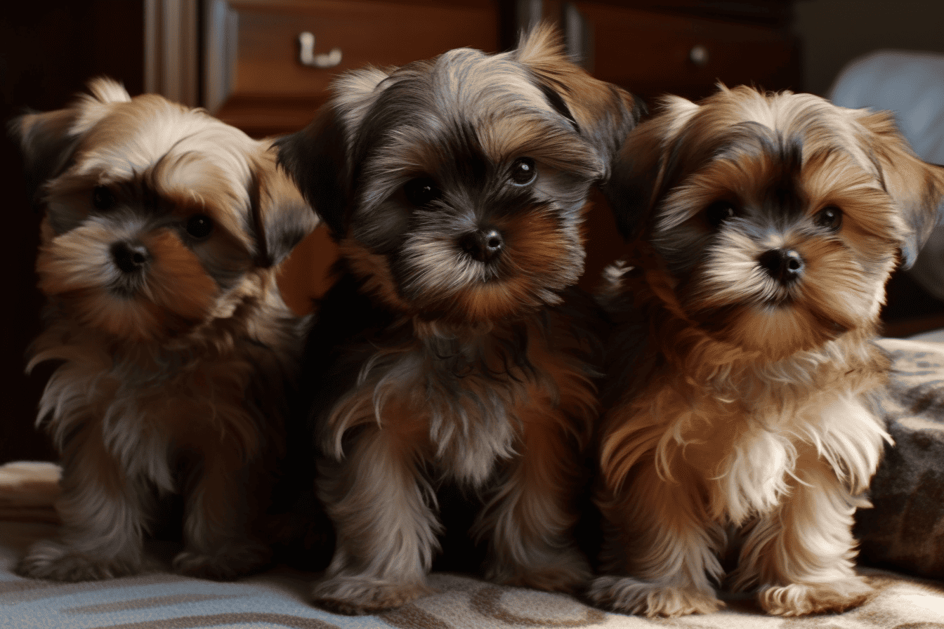 Cute Yorkshire Terrier puppies seeking pet care and grooming services online.