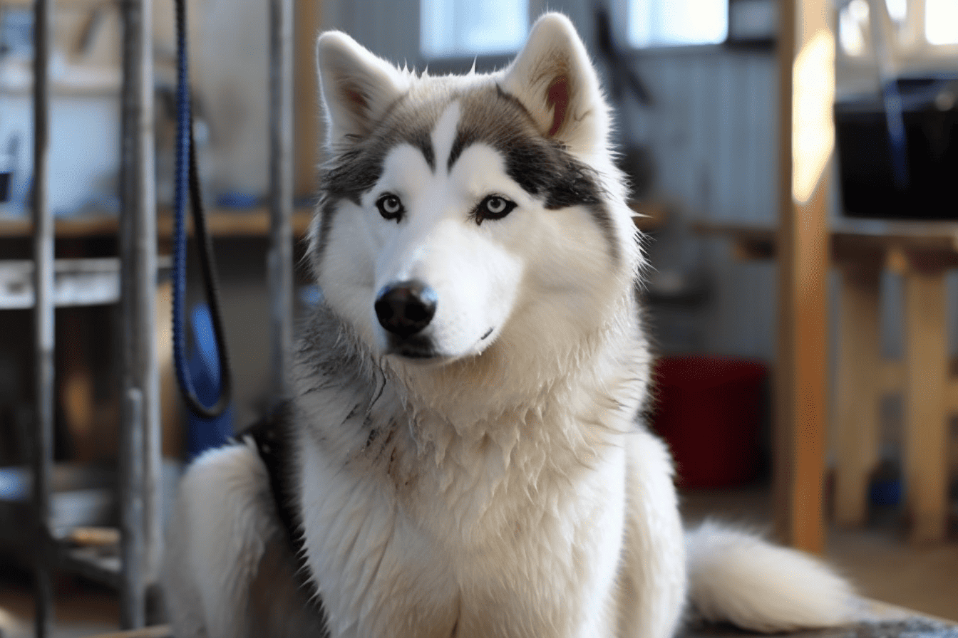 Adorable Siberian Husky ready for love and care.