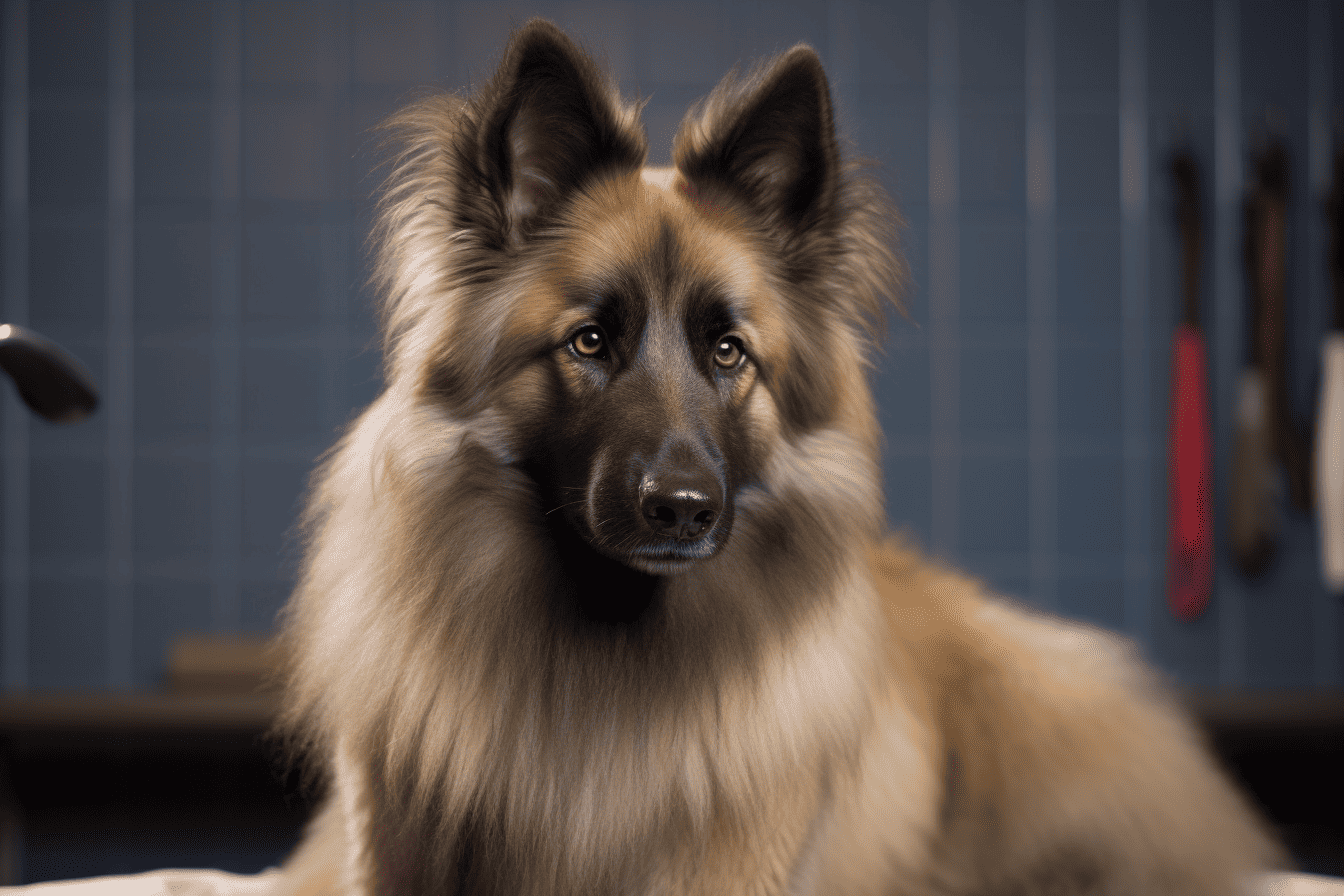 Dog grooming, grooming service for German Shepherd, professional dog grooming, pet grooming salon.