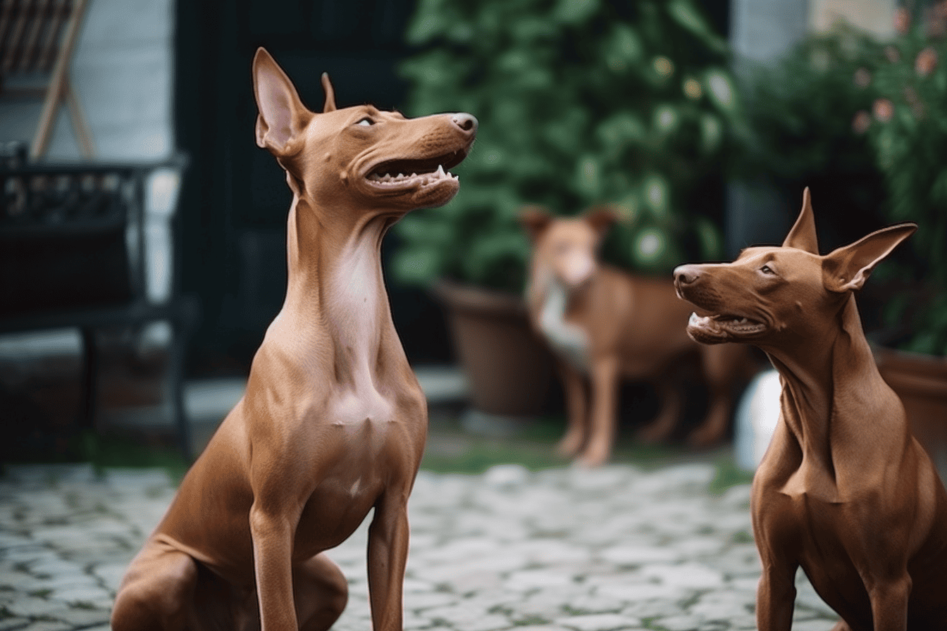 Adorable Italian Greyhounds enjoying outdoor playtime, highlighting dog grooming and care services from Dogfix.com.