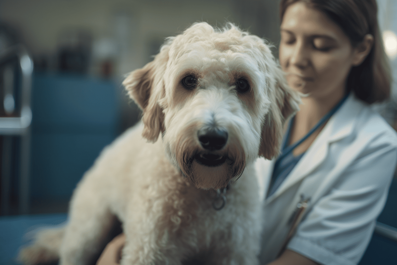 Dog grooming at veterinary clinic for healthy and happy pets, expert pet care services.