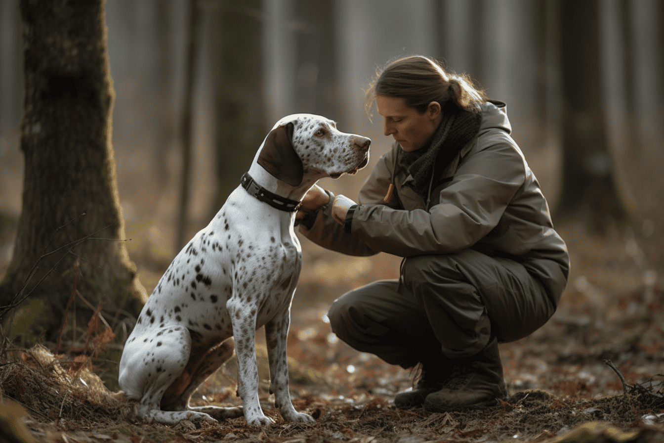 Dog Search Rescue Training in Nature.
