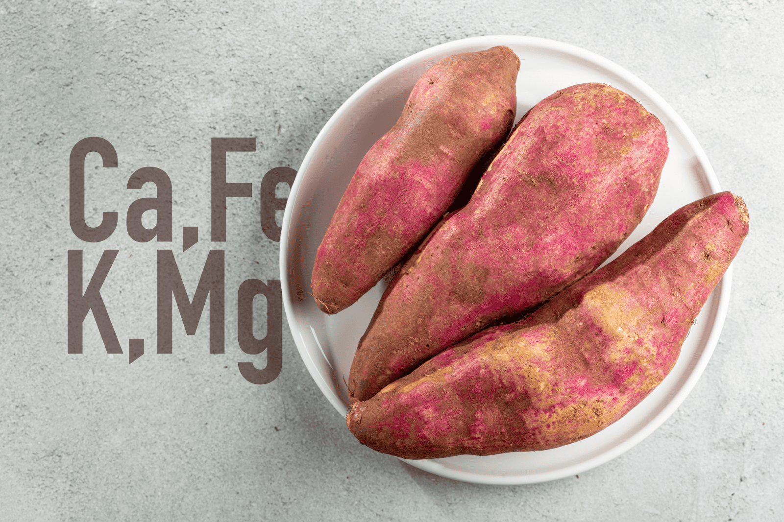 Organic sweet potatoes in a white bowl, healthy dog treat ingredients, nutritious, vet-approved.