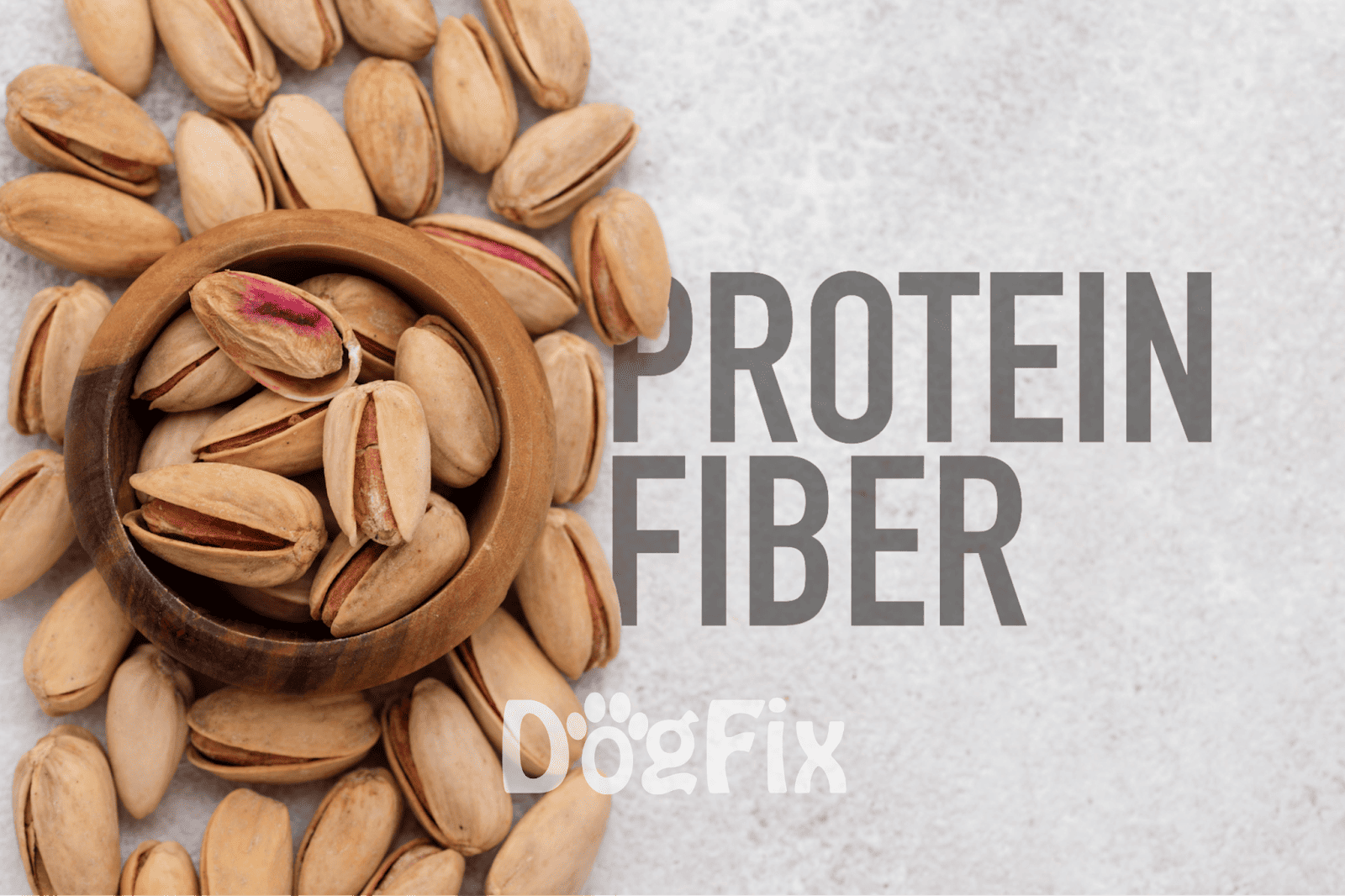 Pistachios with healthy protein and fiber for dogs and humans.