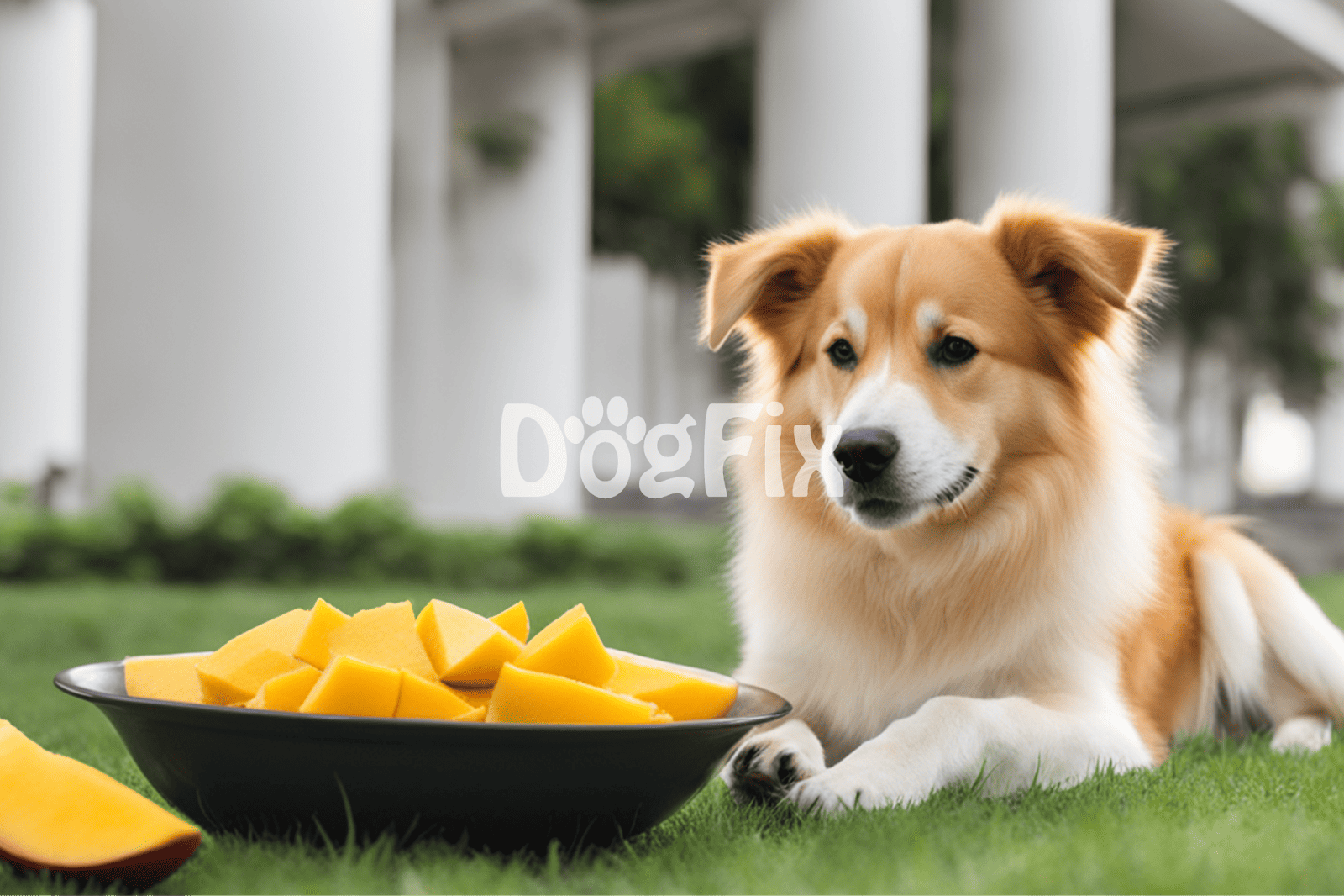Dog-friendly mango for dogs, healthy and tasty pet treat, natural dog food.