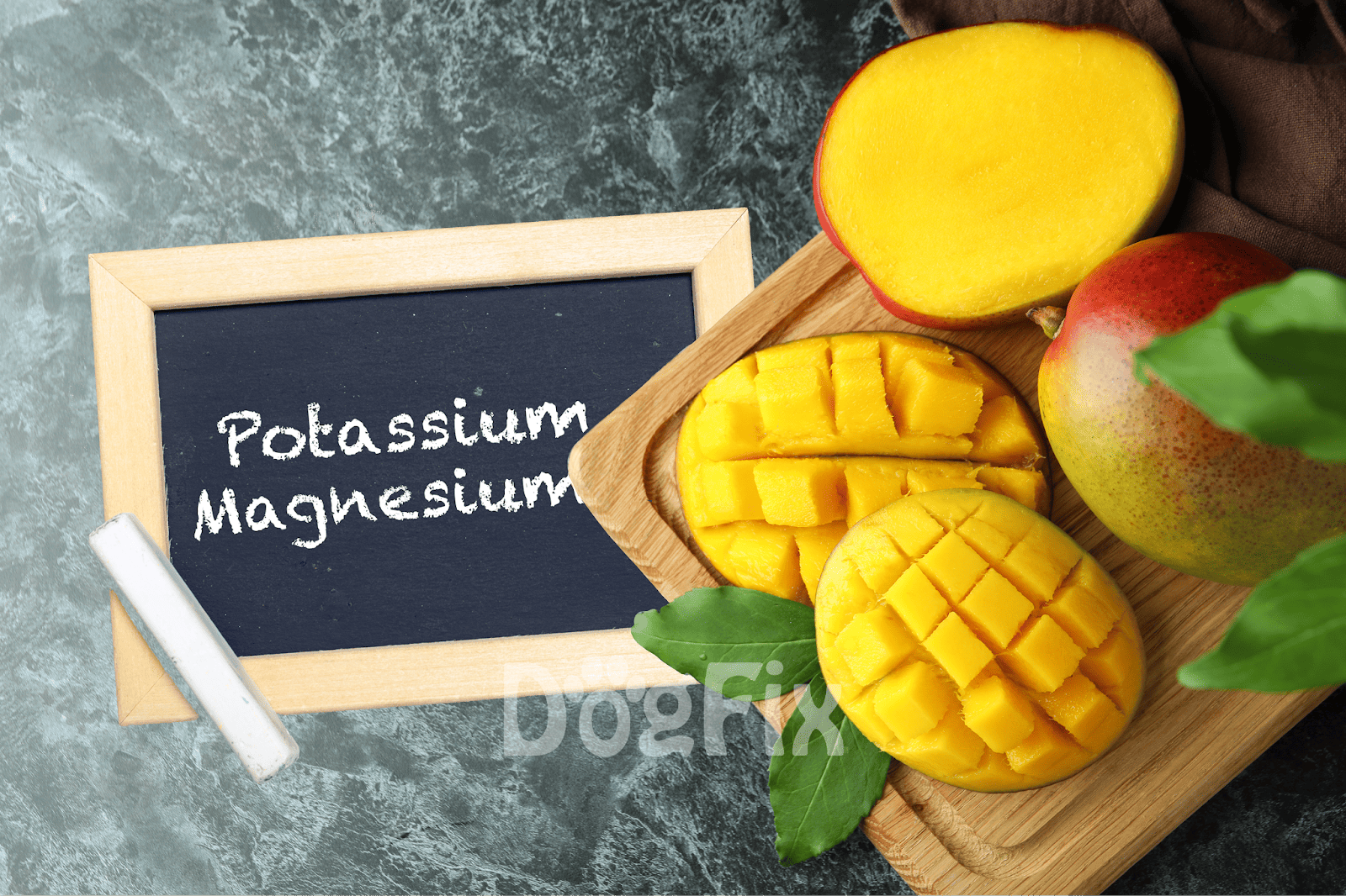 Fresh mango with potassium and magnesium for healthy energy levels.