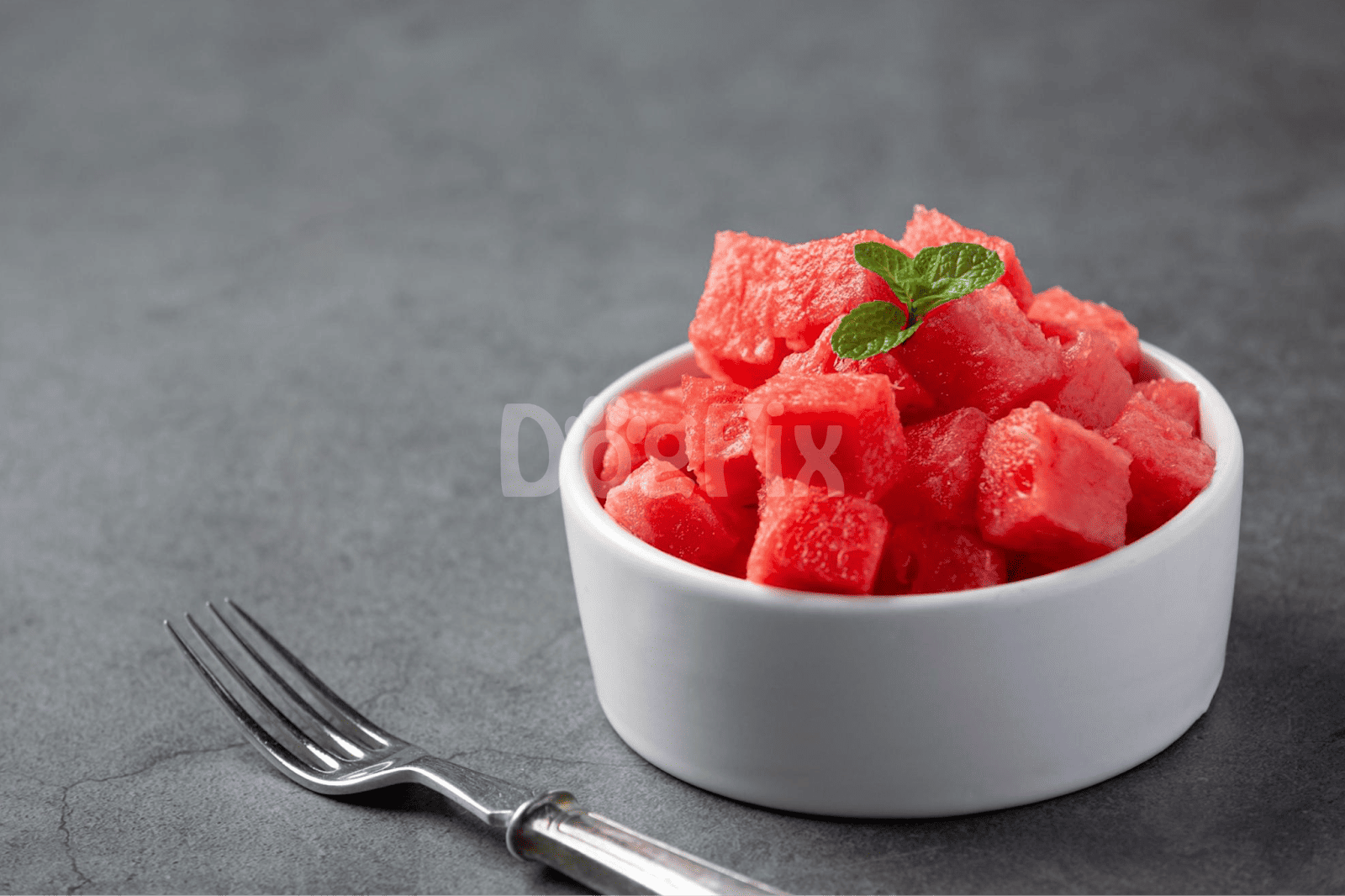 Fresh watermelon prepared for dogs, a healthy treat for summer.