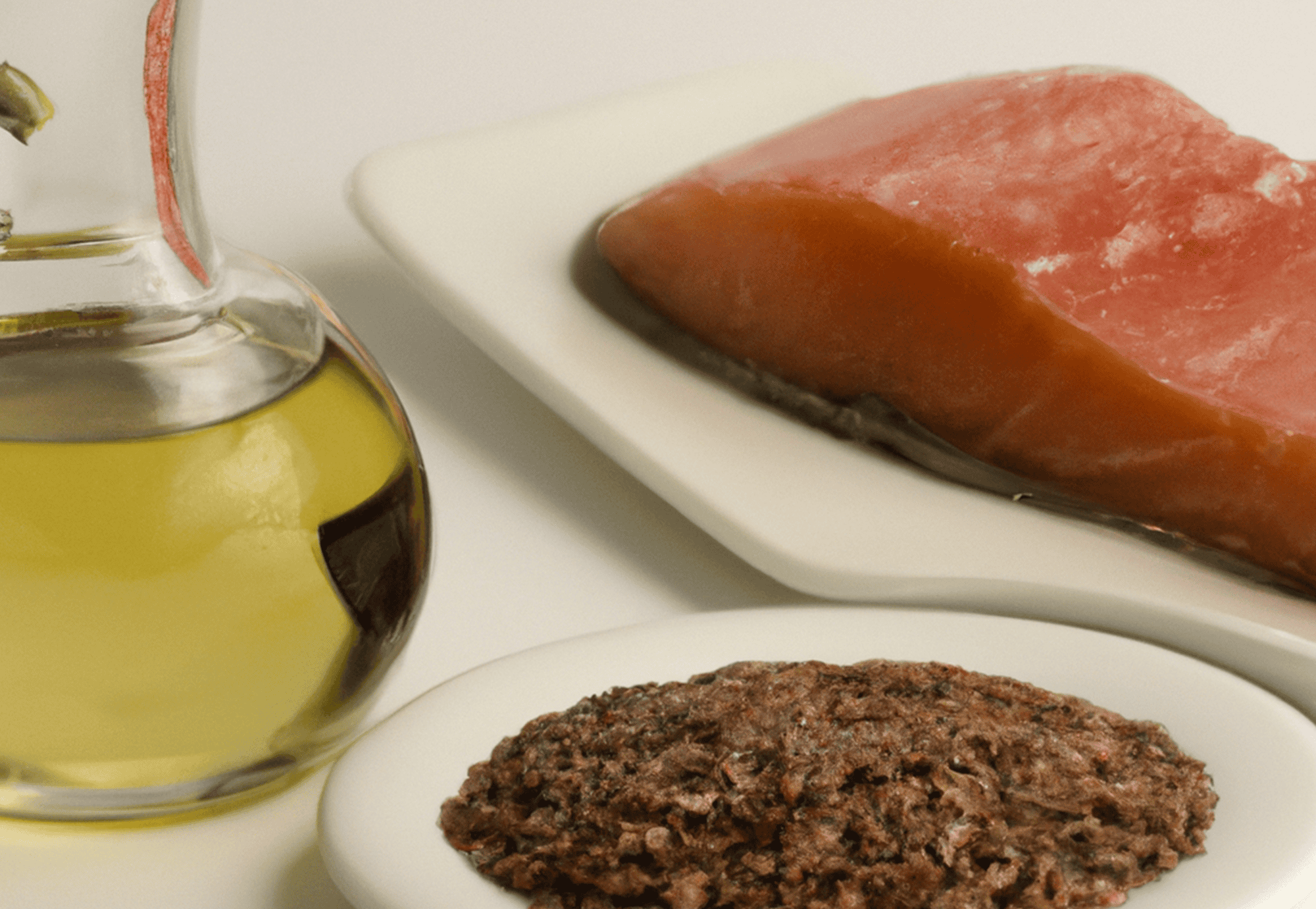 High-quality raw meat and natural ingredients for making nutritious homemade dog food.