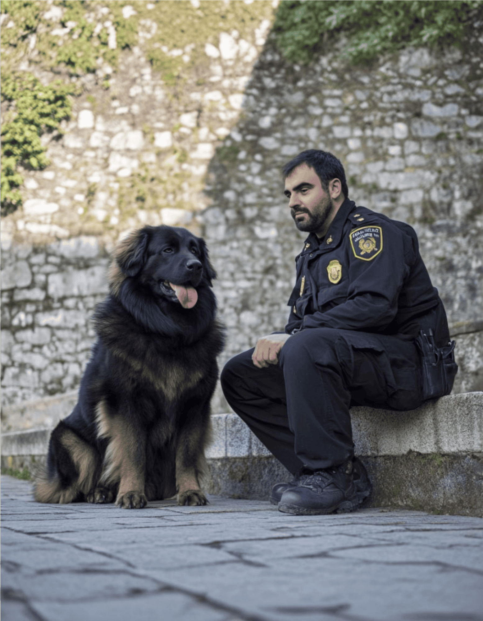 The Marine and Portuguese Police Use the Estrela Mountain Dog
