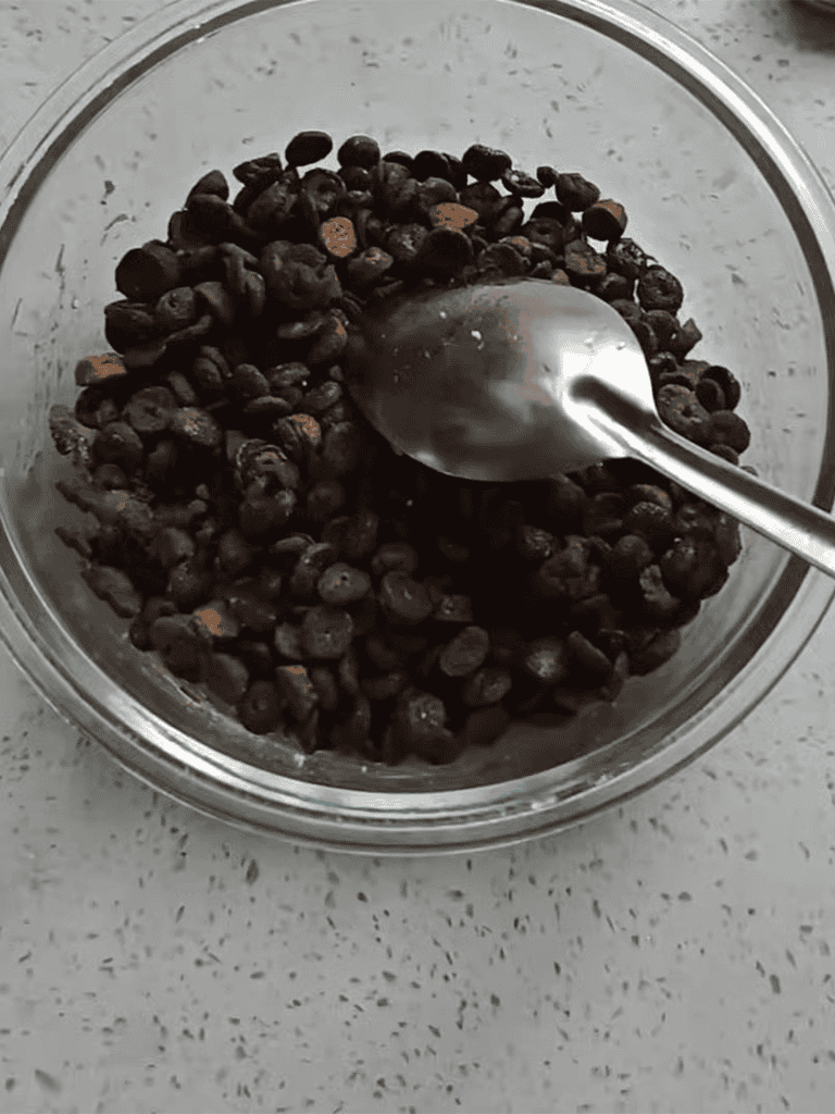 Blueberries in a glass bowl, healthy dog snack, natural dog treat ingredients.